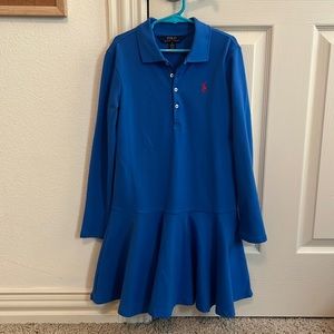 Girls Polo dress, beautiful blue